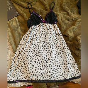 La SENZA Black and Purple leopard Lingerie
